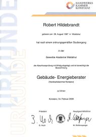 Fortbildung zum Gebäude-Energieberater